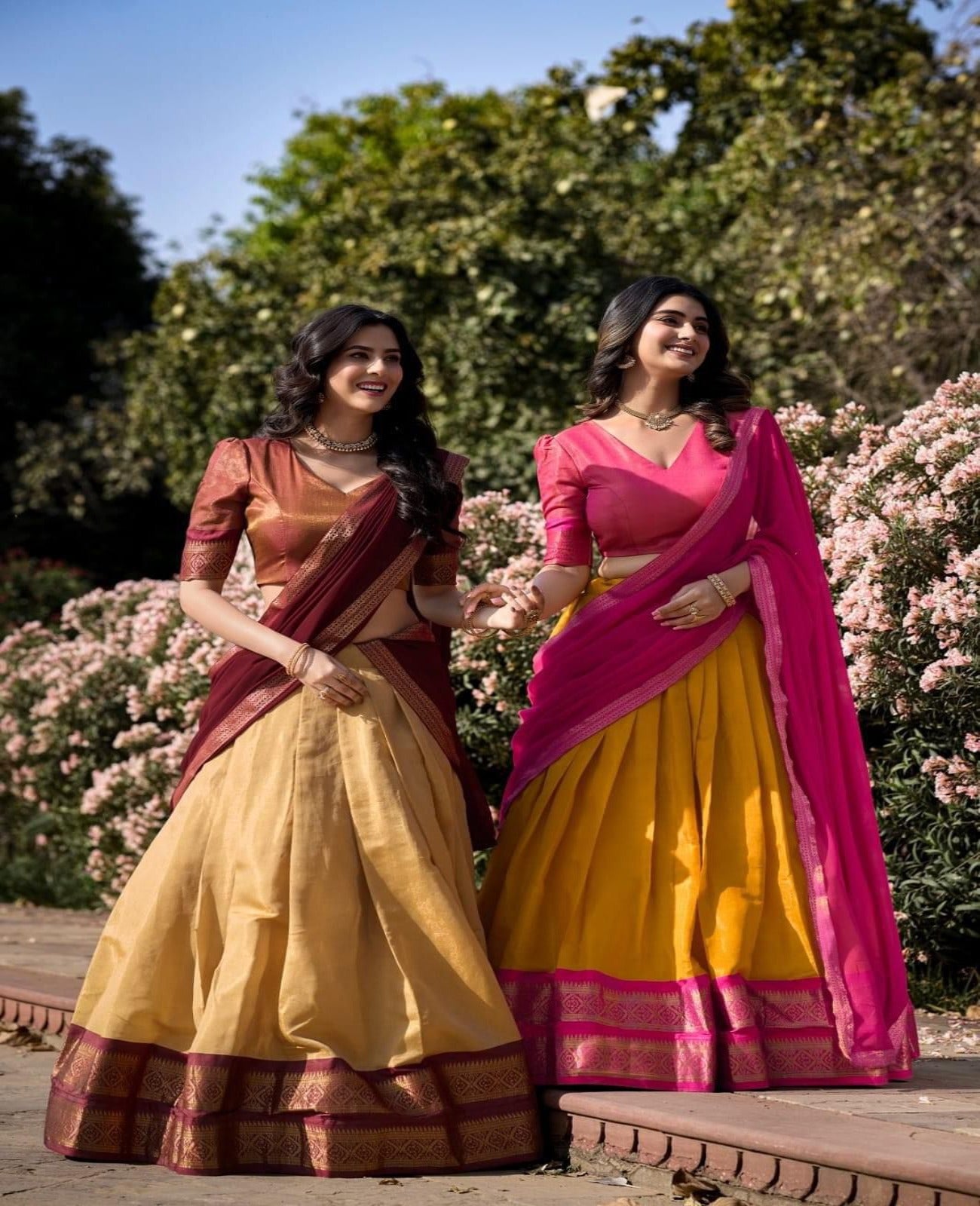 Kanchipuram Zari Weaving Lehnga Choli - Shopaholics Choice