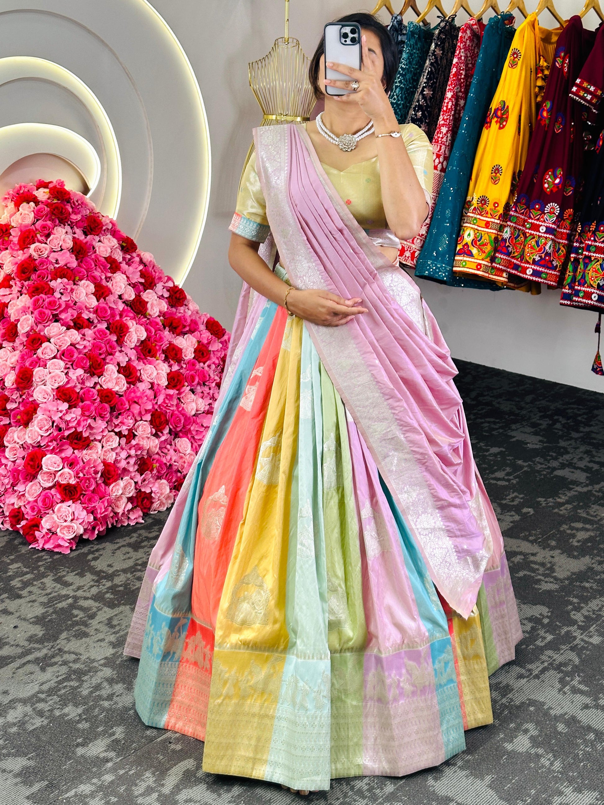 Dola Silk Jacquard Lehnga Choli - Shopaholics Choice