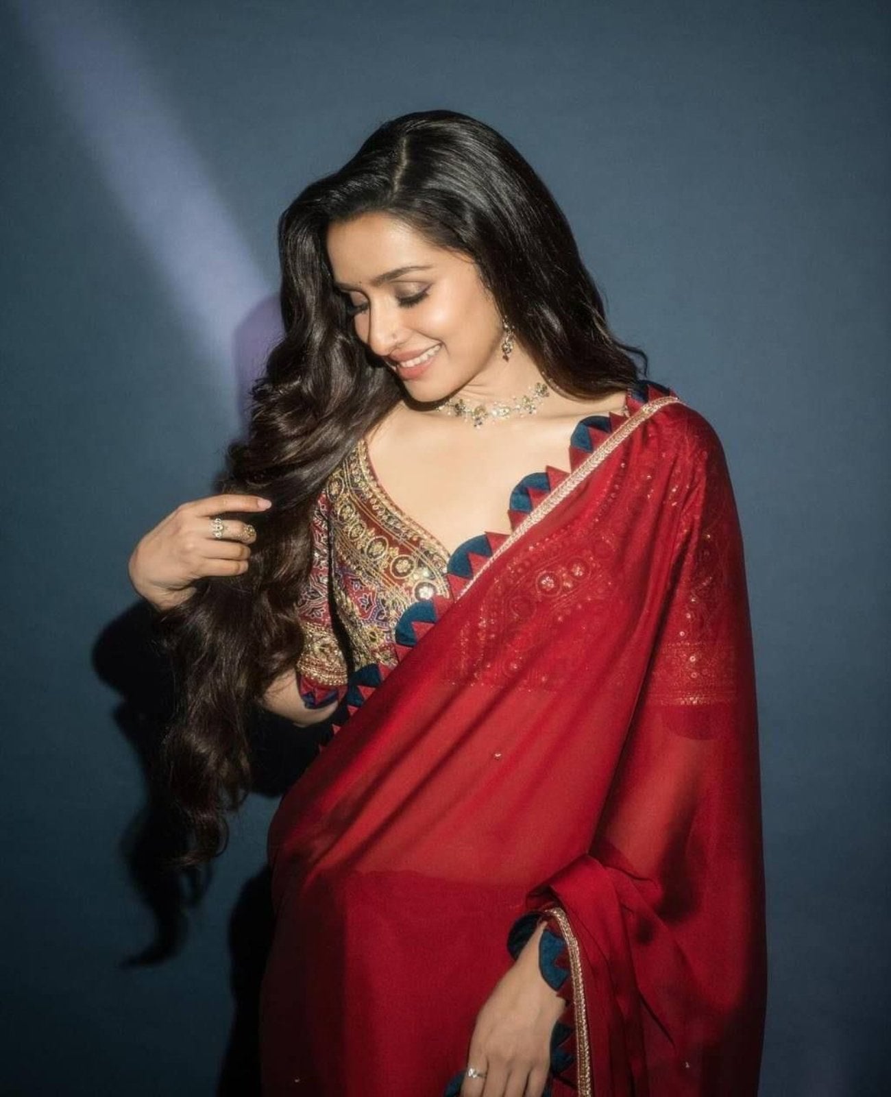 Maroon Rangoli Pearl Work Saree - Shopaholics Choice